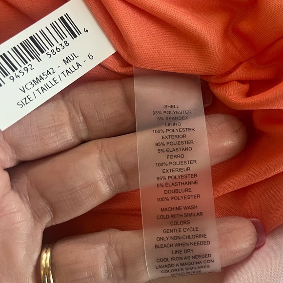 NEW! Vince Camuto Vibrant Tropical Mini Dress Women’s Size 6 - Picture 16 of 16